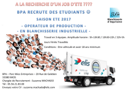 Description des offres