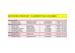 gentlemen ufolep 2017 - classement par categories