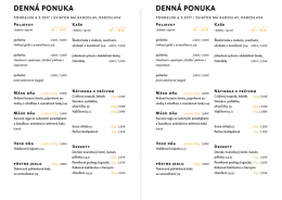 Denn&aacute; ponuka Denn&aacute; ponuka