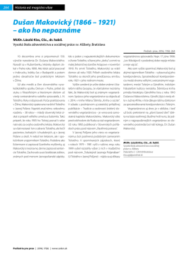 Du&scaron;an Makovick&yacute; (1866 &ndash; 1921) &ndash; ako ho nepozn&aacute;me