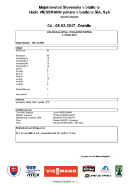 MSR šprinty - Biatlon-Info