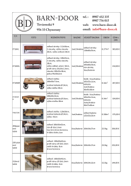 Stol&iacute;ky - barn