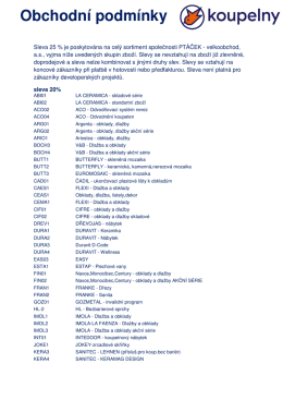 Obchodn&iacute; podm&iacute;nky