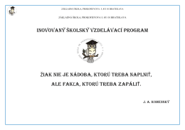 Inovovan&yacute; &scaron;kolsk&yacute; vzdel&aacute;vac&iacute; program