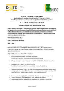 program - Hrvatska udruga energetskih certifikatora