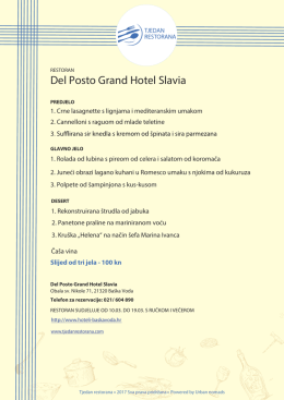 Del Posto Grand Hotel Slavia