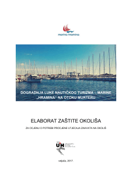 elaborat zaštite okoliša - Ministarstvo zaštite okoliša i prirode