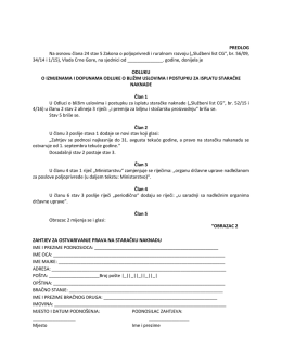 dokument - Vlada Crne Gore