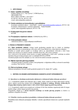 Upute za izradu geodetskog projekta