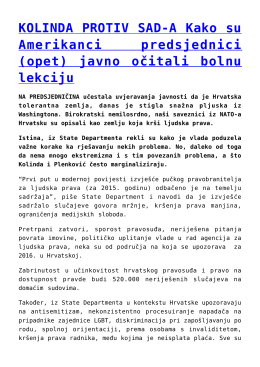 (opet) javno očitali bolnu lekciju