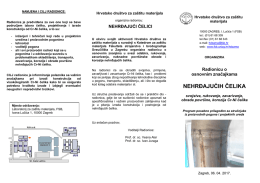 nehrđajućih čelika - FSB-a