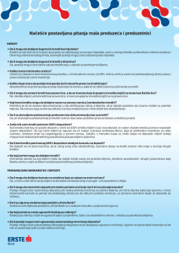 Česta pitanja o proizvodima