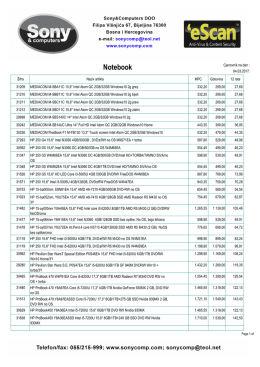 Notebook - Sony Comp