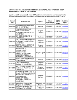 likvidacije 27.02