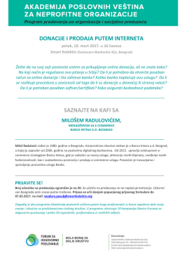 pozivu - Forum za odgovorno poslovanje