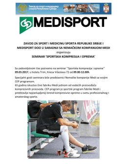 pozivno pismo cep - Republicki zavod za sport