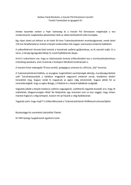 Tisztelt Tantestület és Igazgató Úr!