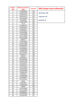 0001 (Angol nyelvi elők&eacute;sz&iacute;tő)