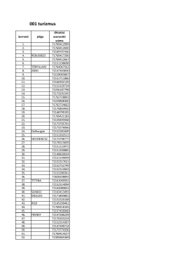 001 turizmus