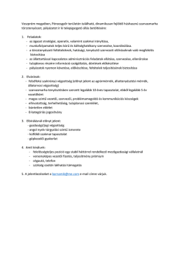 Telepigazgatói állásajánlat