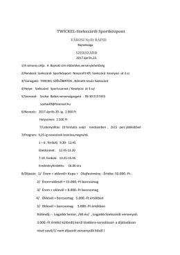 TWÍCKEL-Szekszárdi Sportközpont
