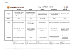 10. heti étlap