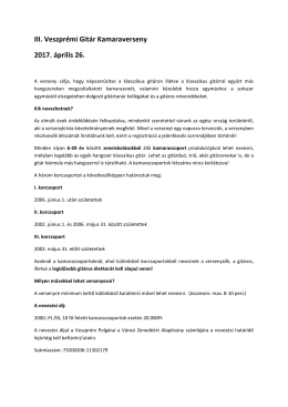 Versenykiírás