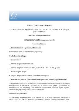 innen - Horváth Mihály Gimnázium