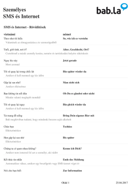 Szem&eacute;lyes Lev&eacute;l