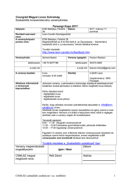 Csongr&aacute;d Megyei Lovas Sz&ouml;vets&eacute;g