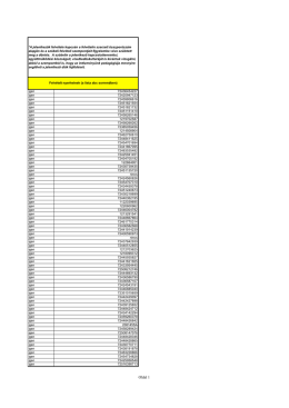 Felvételi lista