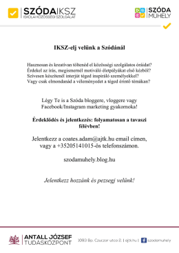 Tájékoztató PDF