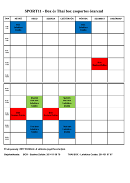 Box órarend0306