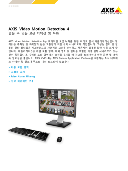 AXIS Video Motion Detection 4