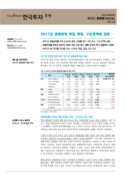 2017년 경제정책 목표 확정, 구조개혁에 집중