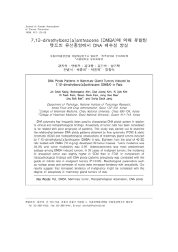 에 의해 유발된 7,12-dimethylbenz[a]anthracene (DMBA)