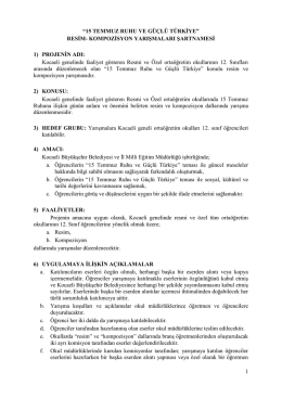 15 TEMMUZ RUHU VE G&Uuml;&Ccedil;L&Uuml; T&Uuml;RKİYE