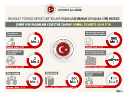 Pazar Araştırması ve Pazara Giriş Desteği