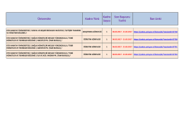 Üniversite Kadro Türü Kadro Sayısı Son Başvuru Tarihi İlan Linki