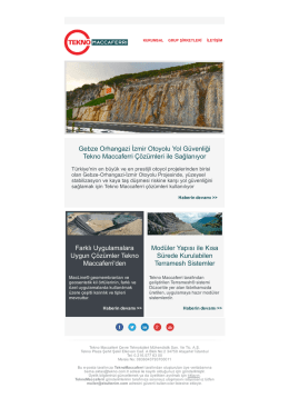 Farklı Uygulamalara Uygun &Ccedil;&ouml;z&uuml;mler Tekno