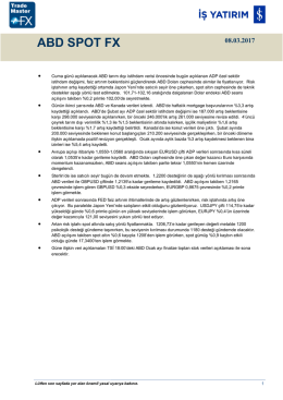 ABD Spot FX Raporu