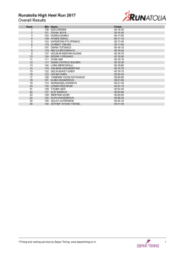 Genel - Depar Timing