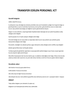 transfer edilen personel ıct