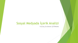 Sunu 1 - Dr.Ahmet Çetinkaya