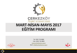Eğitim Programını indirmek için tıklayınız