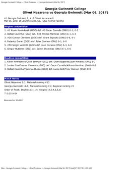 Olivet Nazarene vs Georgia Gwinnett (Mar 06, 2017)