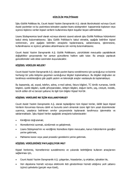 gızlılık polıtıkası