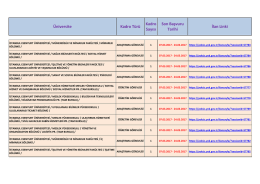 Üniversite Kadro Türü Kadro Sayısı Son Başvuru Tarihi İlan Linki