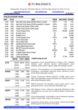 Forex Sabah Bülteni