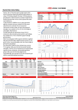 Hazine`den G&uuml;ne Bakış 08.03.2017